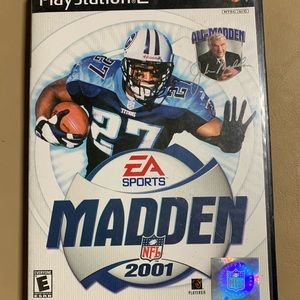 2001 NFL Madden PS2 no manual